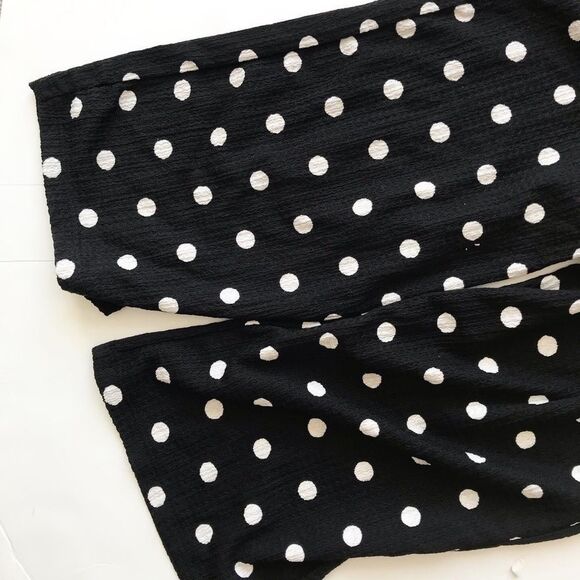 Zara NWT polka dot textured short sleeve  jumpsuit 6Y - Picture 4 of 5